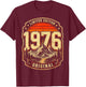 50e Anniversaire Homme Femme 50 Ans 1976 décoration Cadeau Amusant T-Shirt - T-Shirt | Maroon