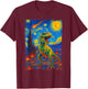 Dinosaur T-Rex Retro Novelty Men Kids Women Funny Dinosaur T-Shirt - T-Shirt | Maroon