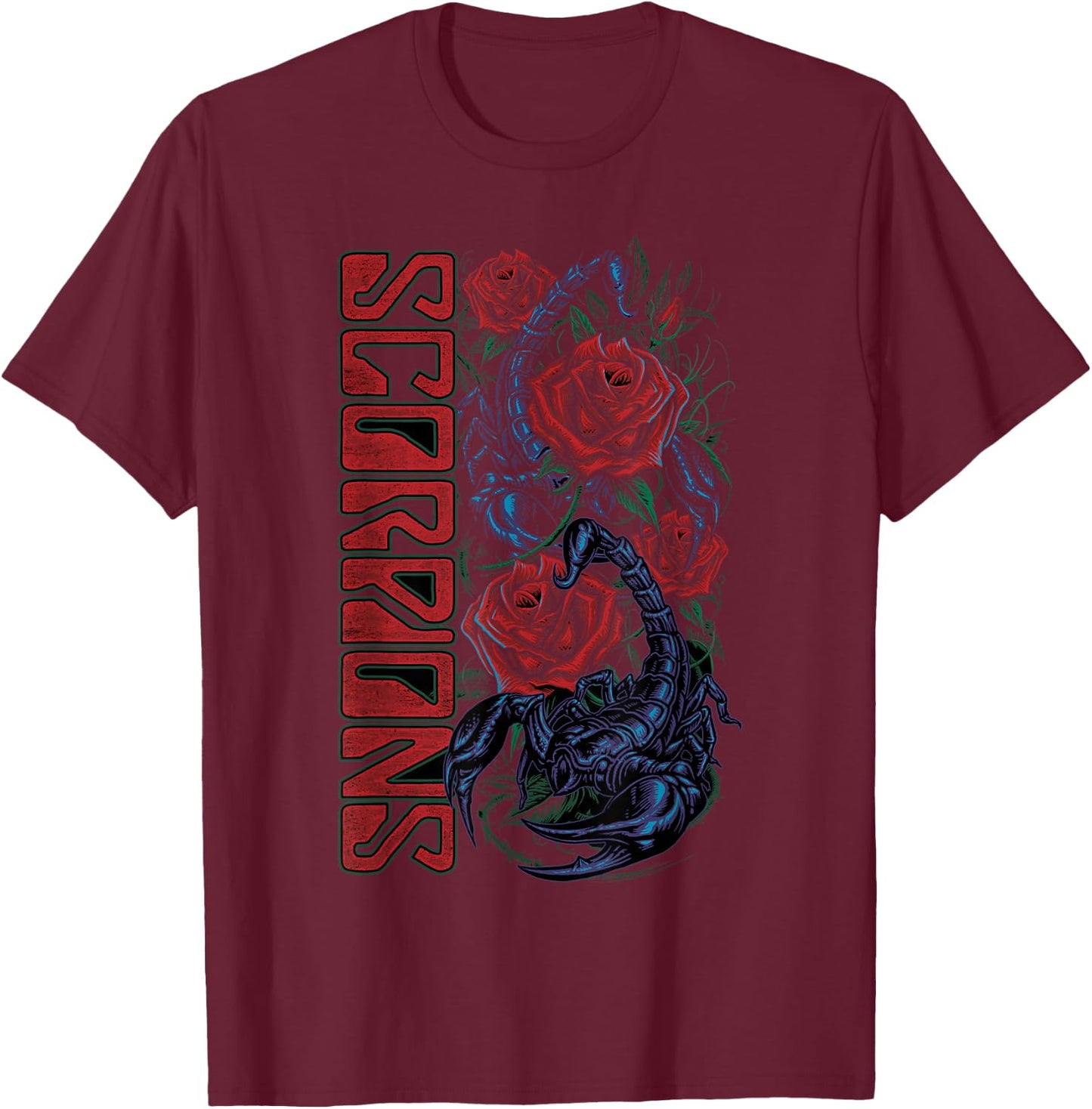 Official Scorpions Black Ballad , black T-Shirt - T-Shirt | Maroon