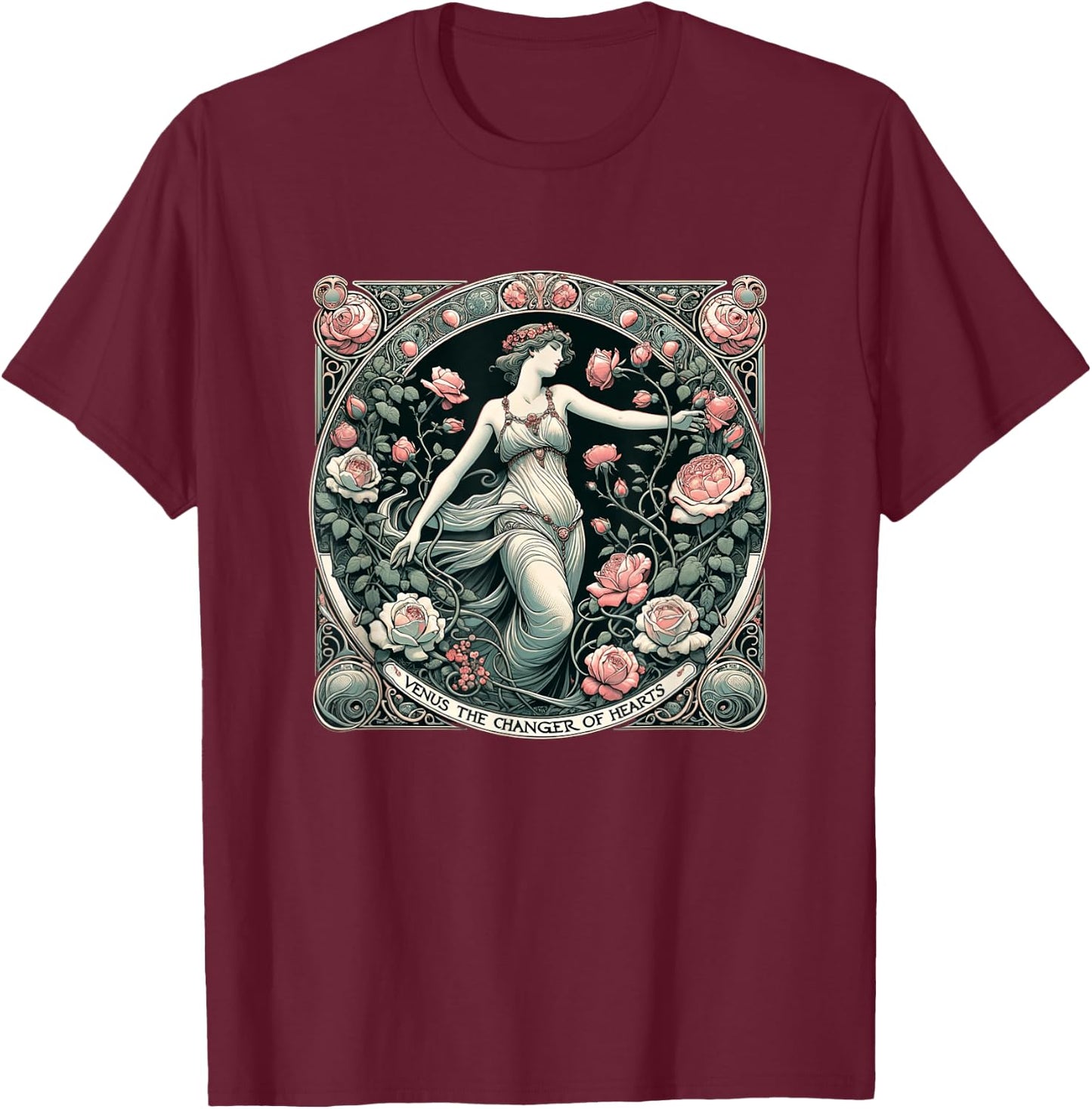 Venus The Changer Of Hearts Roman Goddess T-Shirt - T-Shirt | Maroon