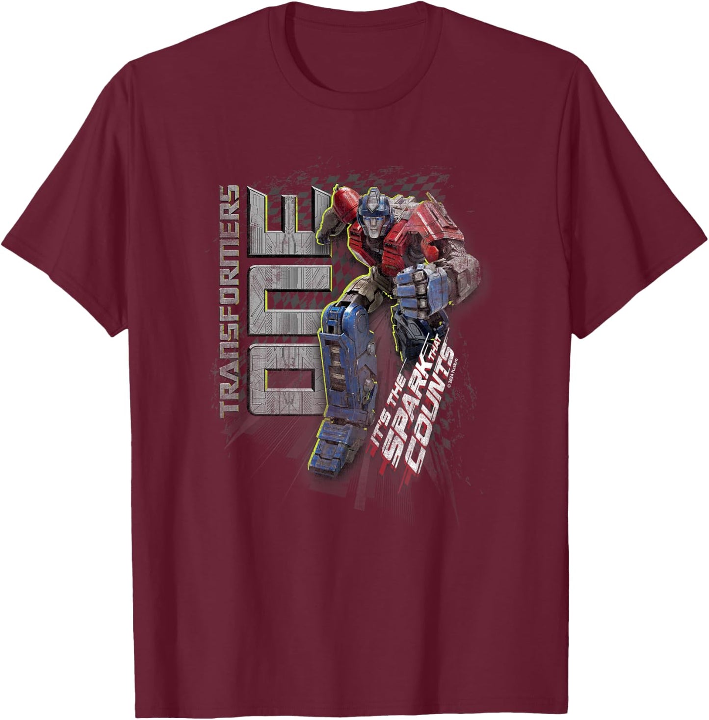 TRANSFORMERS ONE Orion Pax Run T-Shirt - T-Shirt | Maroon