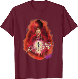 Stranger Things, Max Hayfield, dear Billy , Black, S T-Shirt - T-Shirt | Maroon