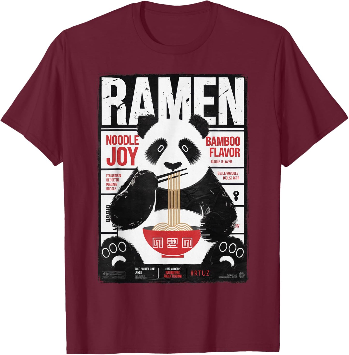 Modern Hip Hop Y2K Vintage Graffiti Edgy Urban Streetwear , black T-Shirt - T-Shirt | Maroon