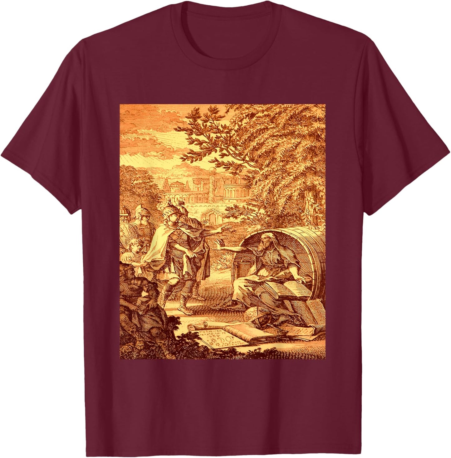 Identity Inventory Greek Theme , Women's, Black, Small, Short Sleeve, Classic Fit, Collarless, , Polyester 100% T-Shirt - T-Shirt | Maroon