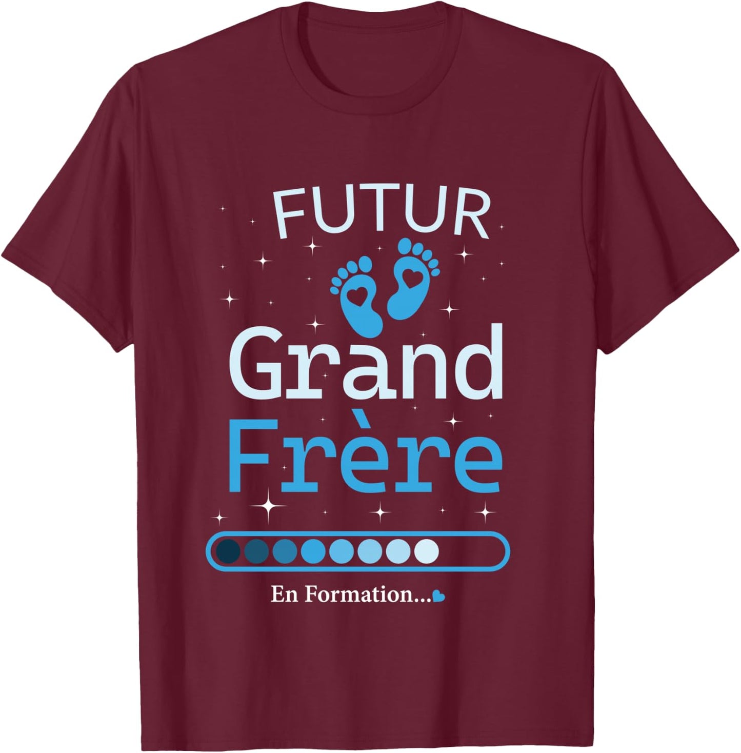 Future Big Brother In Training Gift Brother , Black, S T-Shirt - T-Shirt | Maroon