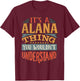 Alana Name T-Shirt - T-Shirt | Maroon