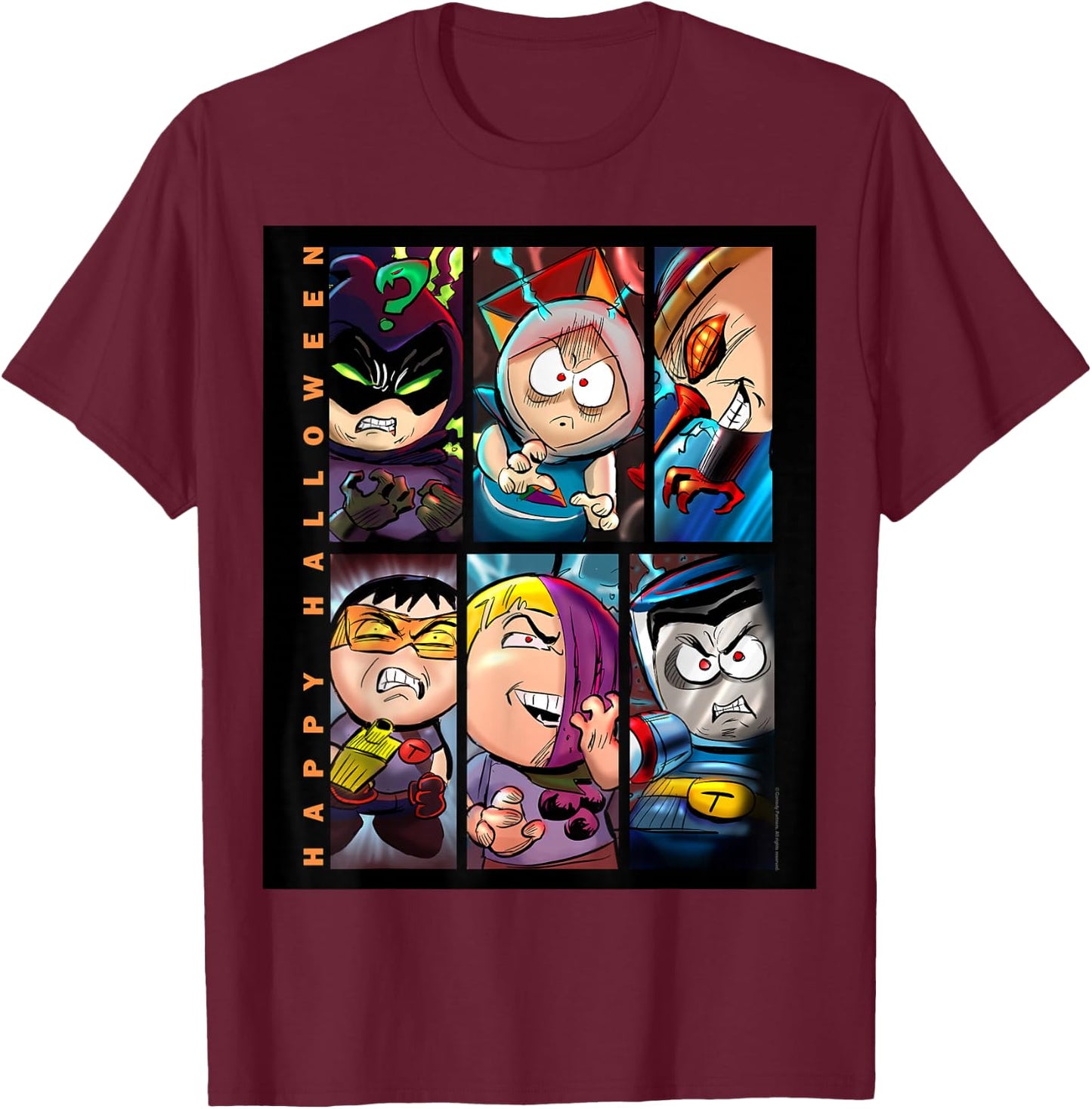 South Park Happy Halloween T-Shirt - T-Shirt | Maroon