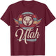 Utah vintage state animal Elk head retro sweet home boho T-Shirt - T-Shirt | Maroon