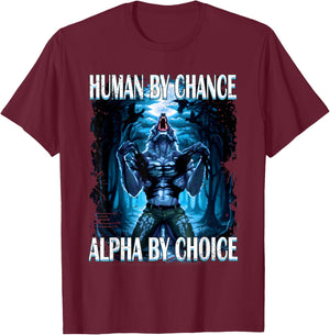 wolf meme - Werewolf Ripping Meem T-Shirt - T-Shirt | Maroon