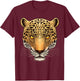 Funny Jaguar Art Women Kids Cat Animal Jaguar Lover T-Shirt - T-Shirt | Maroon