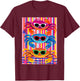 Colorful Crab Sunglasses Beach Vibes T-Shirt - T-Shirt | Maroon