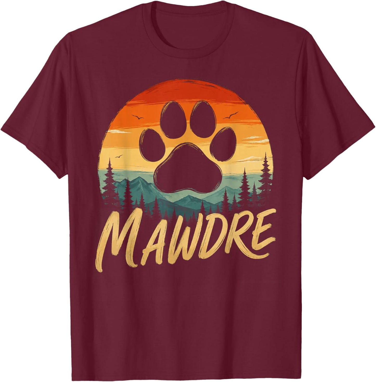 Mawdre Funny Cat Mom Dog Mom Mother's Day for Mom Women T-Shirt - T-Shirt | Maroon