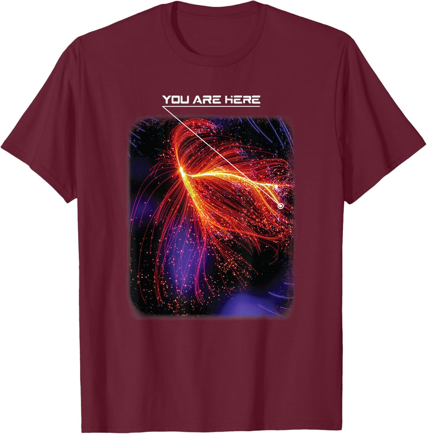 You are here Astronomy Laniakea Superamas Notre Galaxie , Black, S T-Shirt - T-Shirt | Maroon