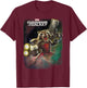 Marvel Guardians of the Galaxy Angry Rocket Poster T-Shirt - T-Shirt | Maroon