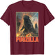Funny Pug Vintage Styles Animal Vintage Art Pug Dog Kawai Pet Lovers Pugzilla Funny Outfits T-Shirt - T-Shirt | Maroon