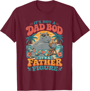 Ce n'est Pas Un Papa, C'est Une Figure paternelle drôle pour la fête des pères T-Shirt - T-Shirt | Maroon