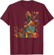 Buddha Colorful Flowers Floral Buddhist Zen Buddhism Art T-Shirt - T-Shirt | Maroon