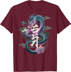 Japanese Aesthetic Streetwear Backprint Vaporwave Fashion , black T-Shirt - T-Shirt | Maroon