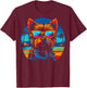 Yorkie Dog Yorkshire Terrier Summer Party T-Shirt - T-Shirt | Maroon