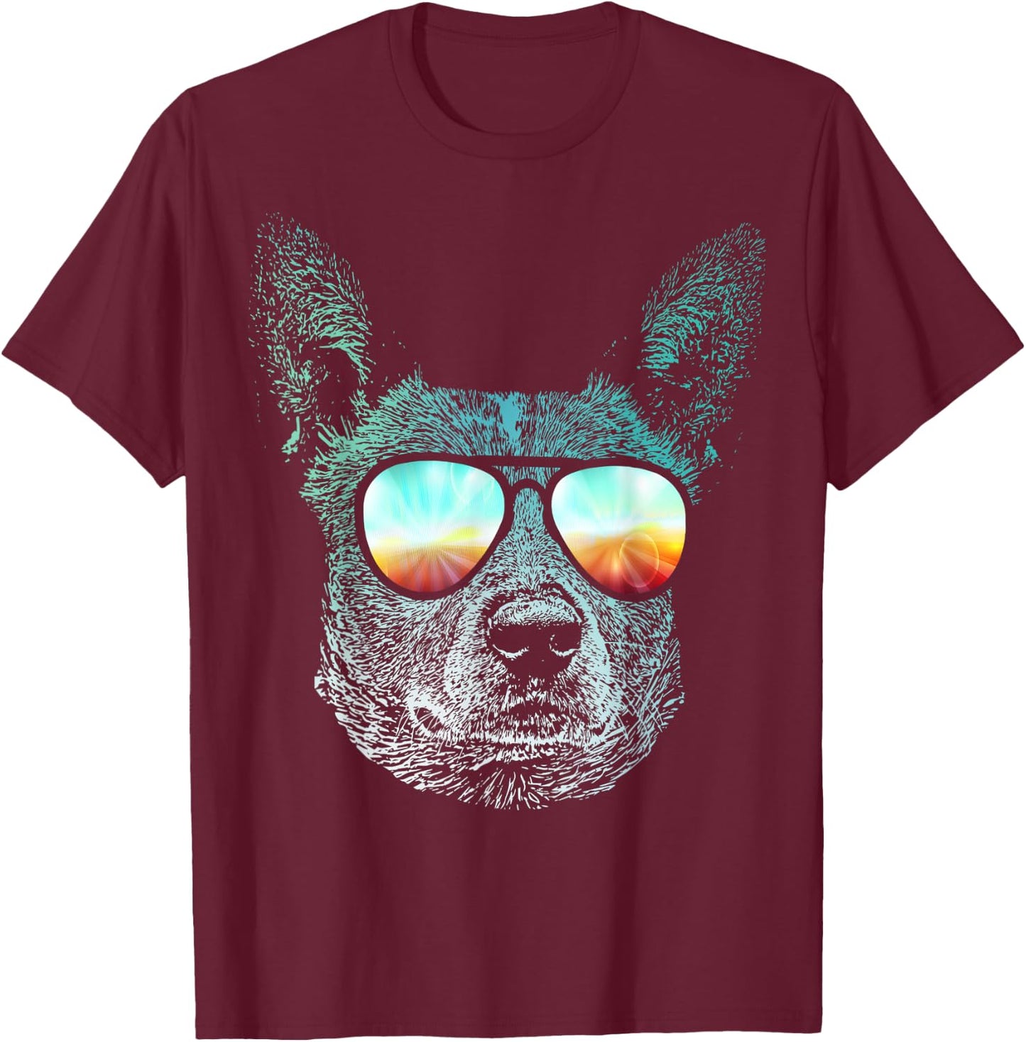 Australian Stumpy Tail Cattle Dog Dog Gift T-Shirt - T-Shirt | Maroon