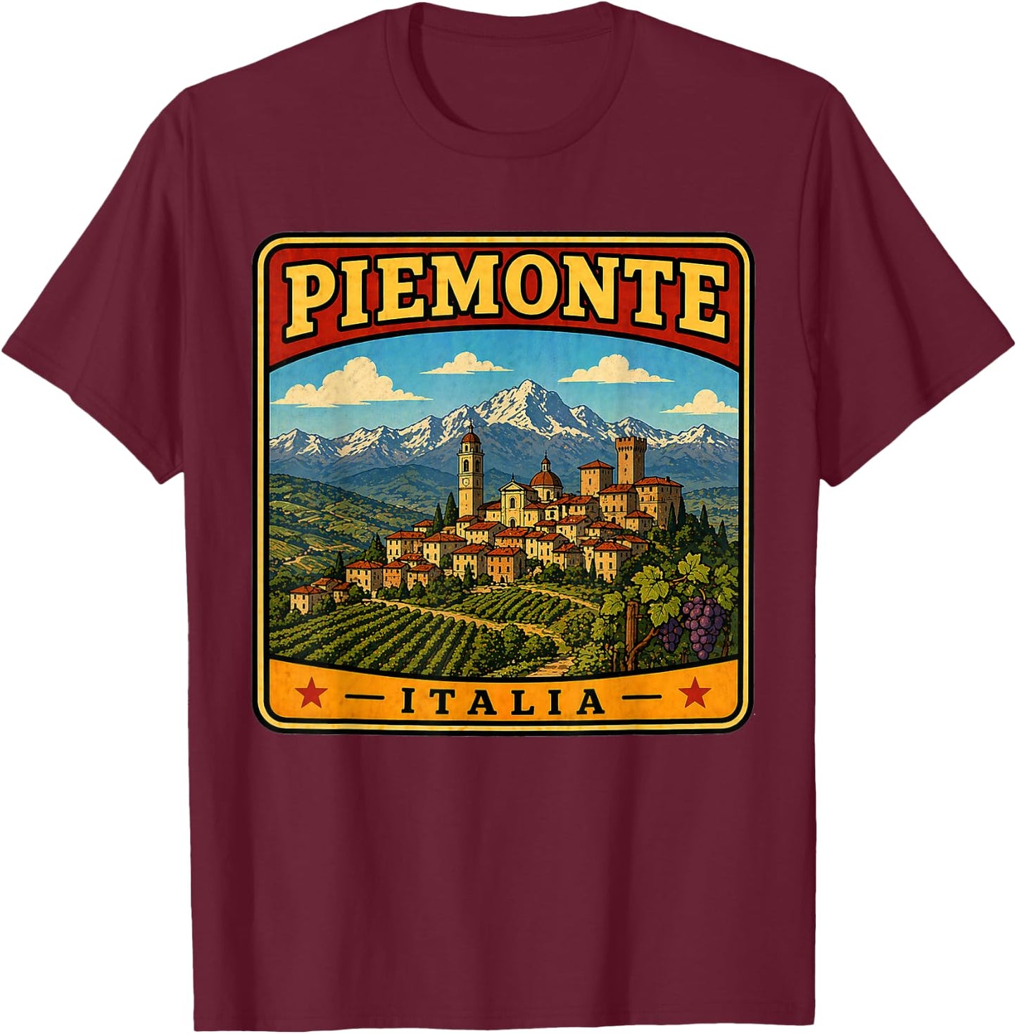 Italy T-Shirt - T-Shirt | Maroon