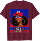Haitian Girl Haiti Flag Proud Haitienne Afro Women Haiti T-Shirt - T-Shirt | Maroon