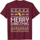 Boyle County Rebels Logo Merry Christmas Ugly Sweater HS T-Shirt - T-Shirt | Maroon