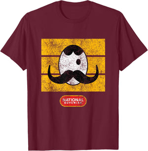 National Bohemian Vintage Style - Retro Logo T-Shirt - T-Shirt | Maroon
