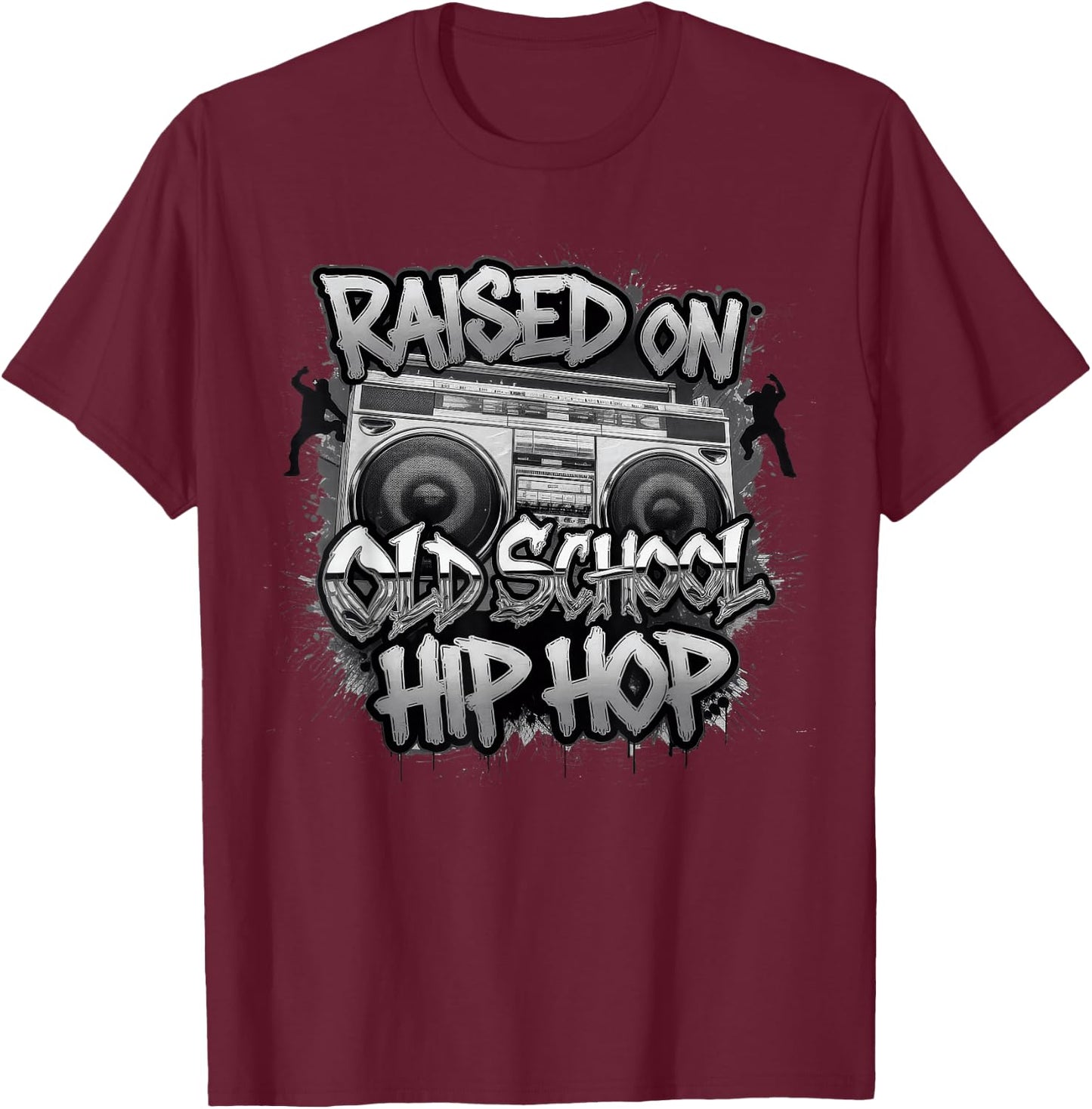 Hiphop Gift Rapper Boys Music Freestyle Beatbox , black T-Shirt - T-Shirt | Maroon