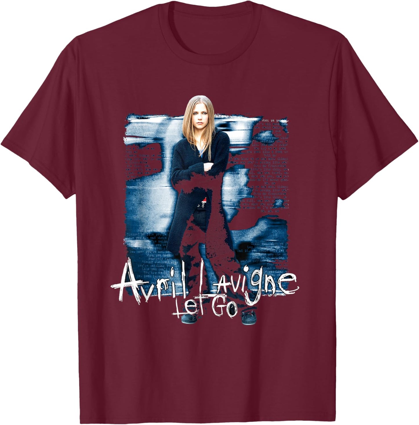 Official Avril Lavigne Let Go , black T-Shirt - T-Shirt | Maroon