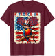Patriotic Squad Parrot 4th Of July Fireworks US Flag Lover Kids Men T-Shirt - T-Shirt | Maroon