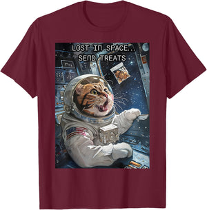 Lost in Space Send Treats T-Shirt - T-Shirt | Maroon