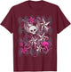 Y2k Grunge with Skull Wings Star Hot Pink 2000s Emo Teen T-Shirt - T-Shirt | Maroon