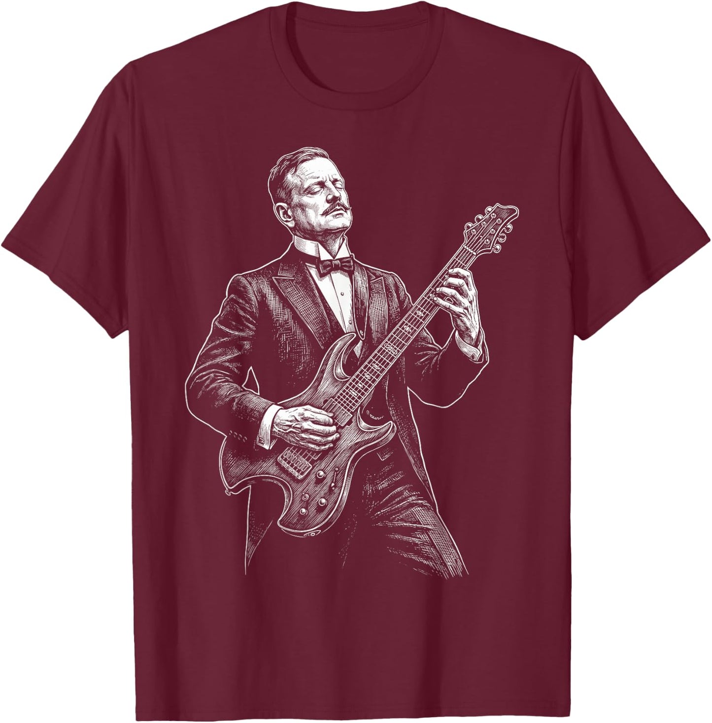 Jean Sibelius Guitar Composser Pianist T-Shirt - T-Shirt | Maroon