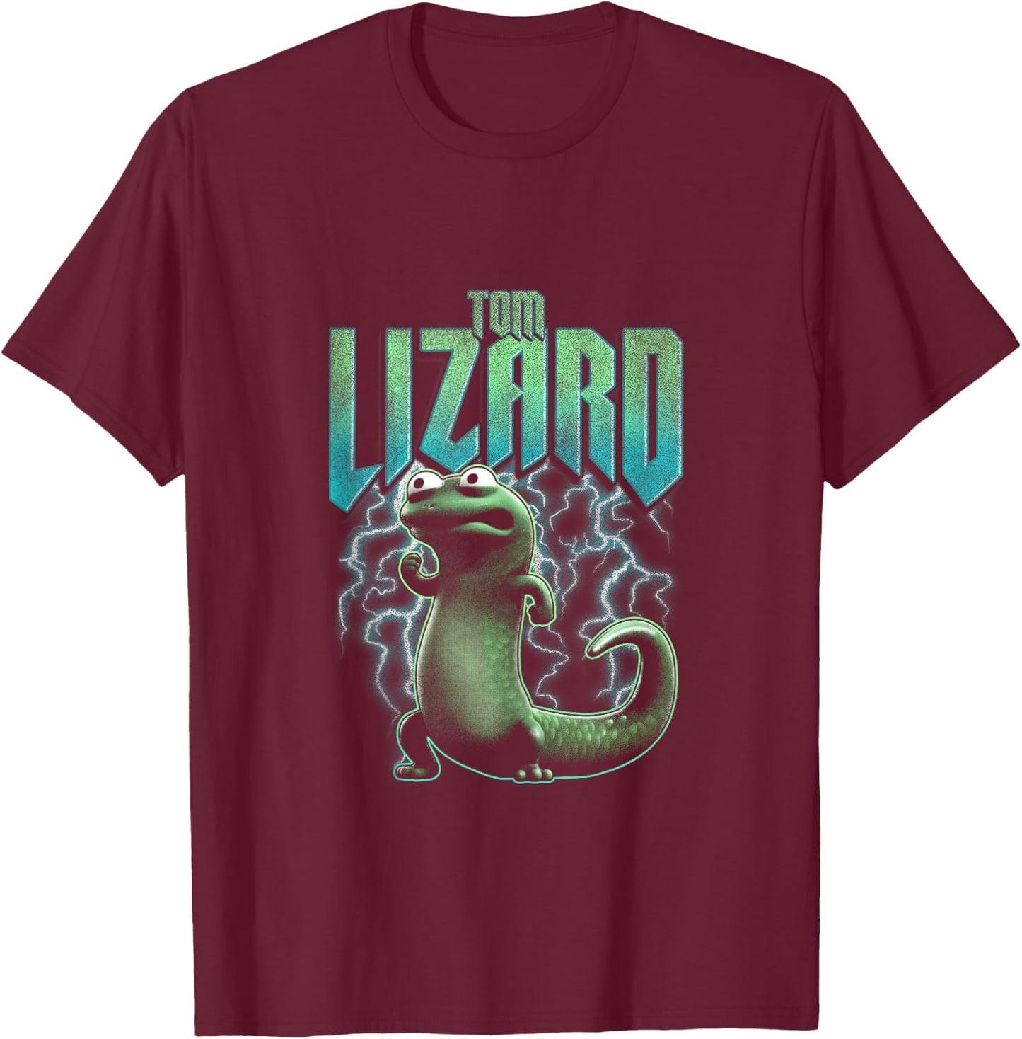 Disney Pixar Hoppers Tom Lizard Cool Distressed Poster T-Shirt - T-Shirt | Maroon