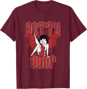 Betty Boop Betty with Wings T-Shirt - T-Shirt | Maroon
