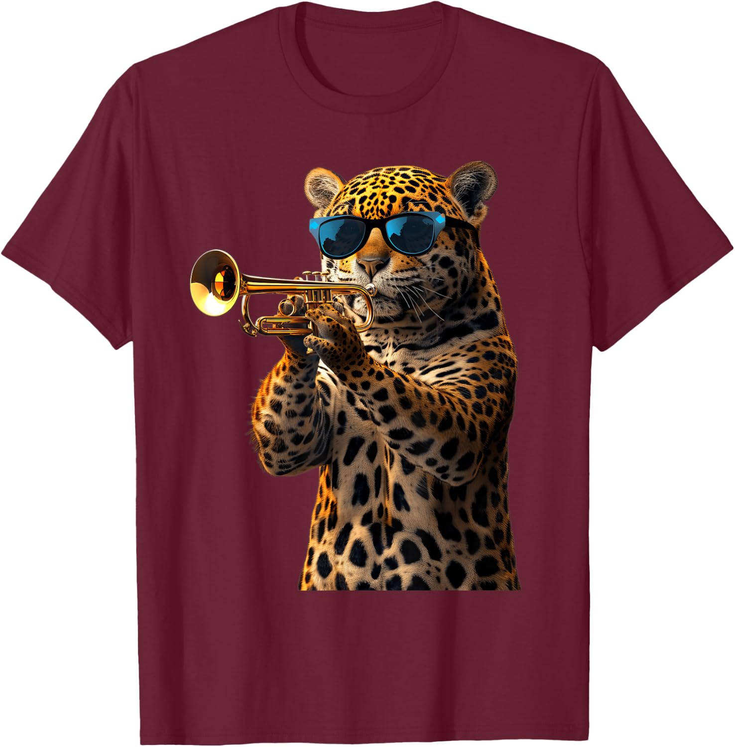 Jaguar Trumpet T-Shirt - T-Shirt | Maroon