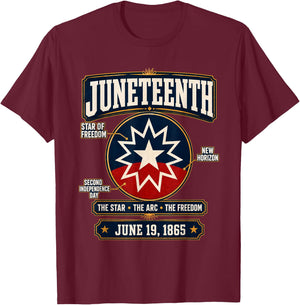 Juneteenth Flag Red White Blue Meaning Black Freedom Day Men T-Shirt - T-Shirt | Maroon