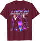 Funny Monkey Meme Y2K Cyberpunk T-Shirt - T-Shirt | Maroon