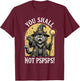 You Shall Not PSPSPS Shirt Fantasy Cat Wizard T-Shirt - T-Shirt | Maroon