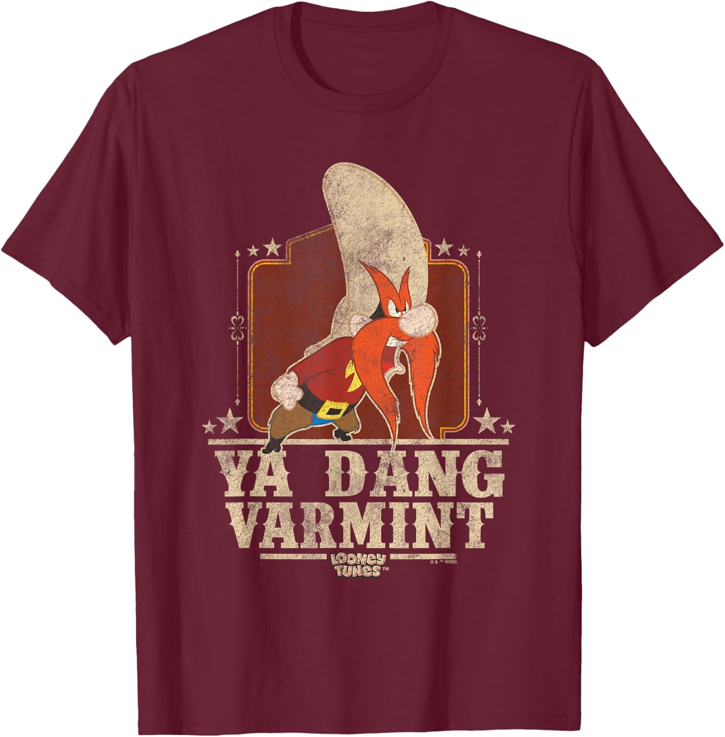 Looney Tunes Yosemite Same Varment T-Shirt - T-Shirt | Maroon