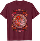 Disney Mulan Stained Glass Dragon Emblem Graphic T-Shirt - T-Shirt | Maroon