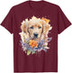 Watercolor Labrador Labbi T-Shirt - T-Shirt | Maroon