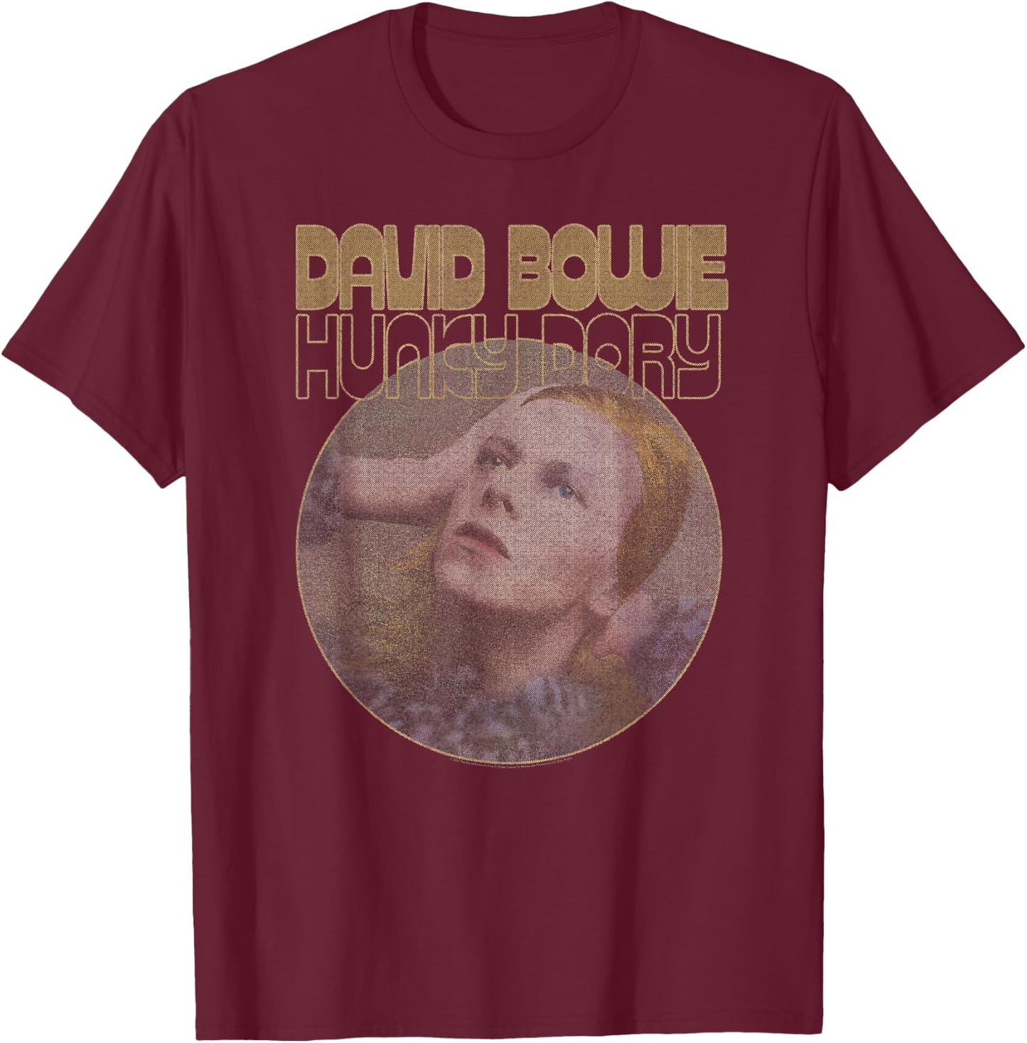 David Bowie - Leben auf dem Mars? T-Shirt - T-Shirt | Maroon