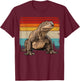 Vintage Distressed Retro Style Cool Komodo Dragon T-Shirt - T-Shirt | Maroon