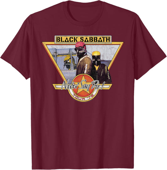 Black Sabbath Never Say Die T-Shirt - T-Shirt | Maroon