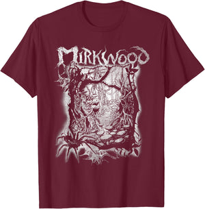 The Hobbit Mirkwood Metal Band T-Shirt - T-Shirt | Maroon