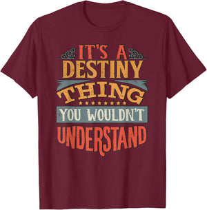 Destiny Name T-Shirt - T-Shirt | Maroon