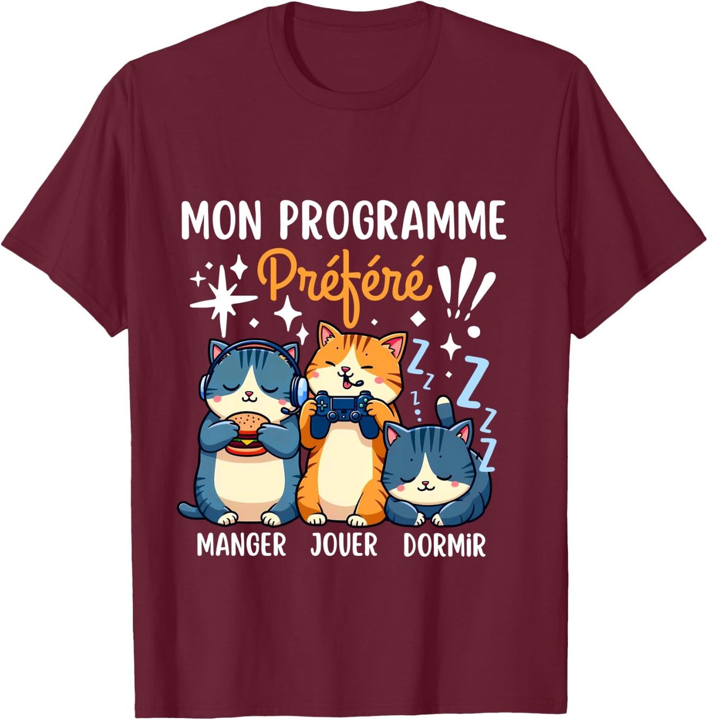 Gift for Teenagers Gamer Boy Geek Humour Christmas , Black, S T-Shirt - T-Shirt | Maroon