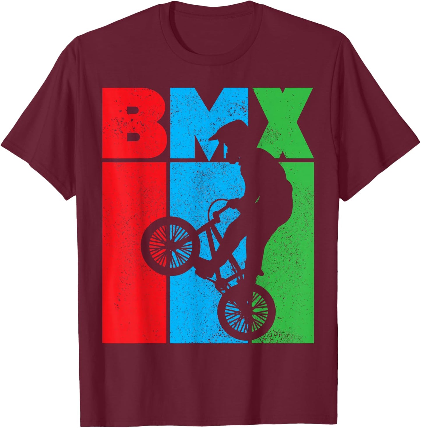 BMX Bike Bicycle BMXer Gift T-Shirt - T-Shirt | Maroon